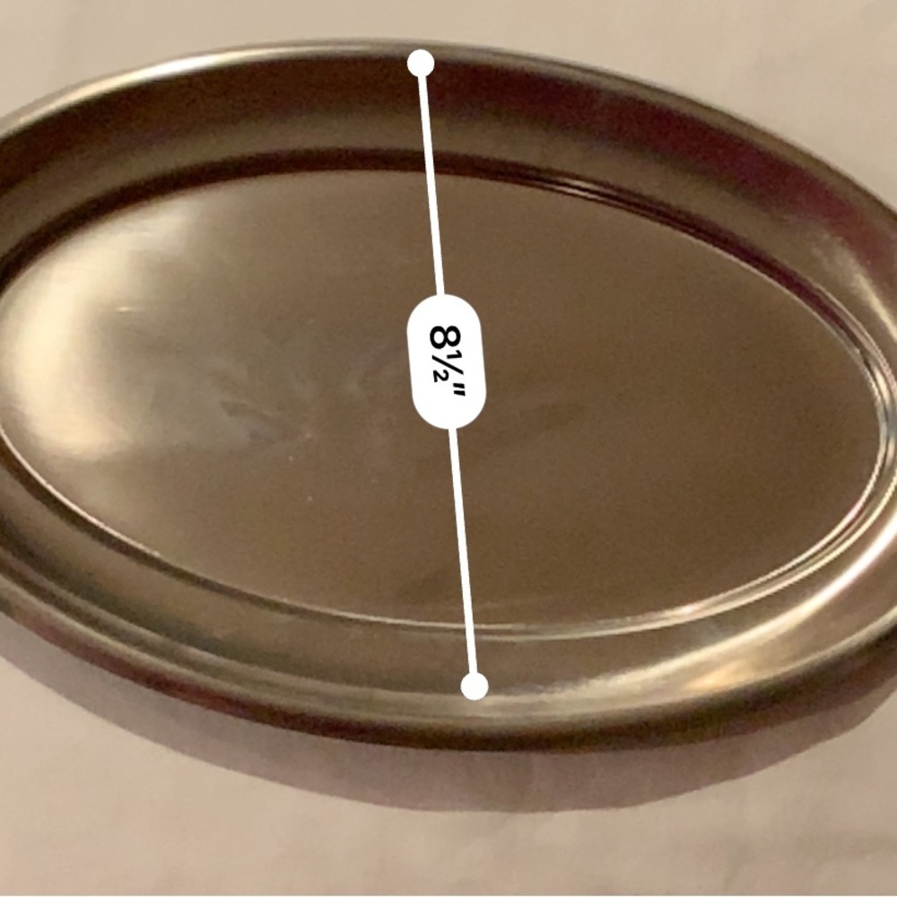 Vintage Beautiful Gently Loved Stainless Tray w Walnut Insert by Vollrath - Picture 10 of 12